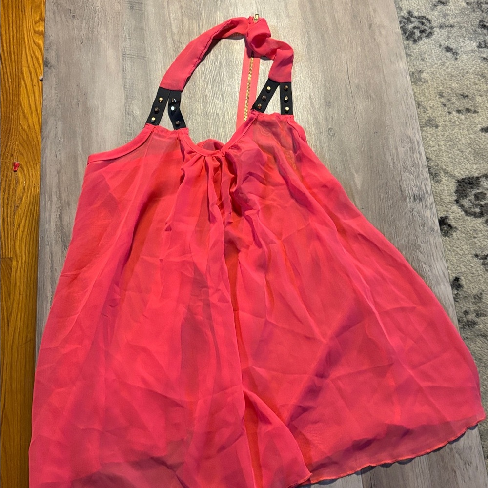 Chic Pink Halter Top